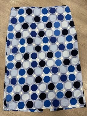 Blue Polka Dot Pencil Skirt